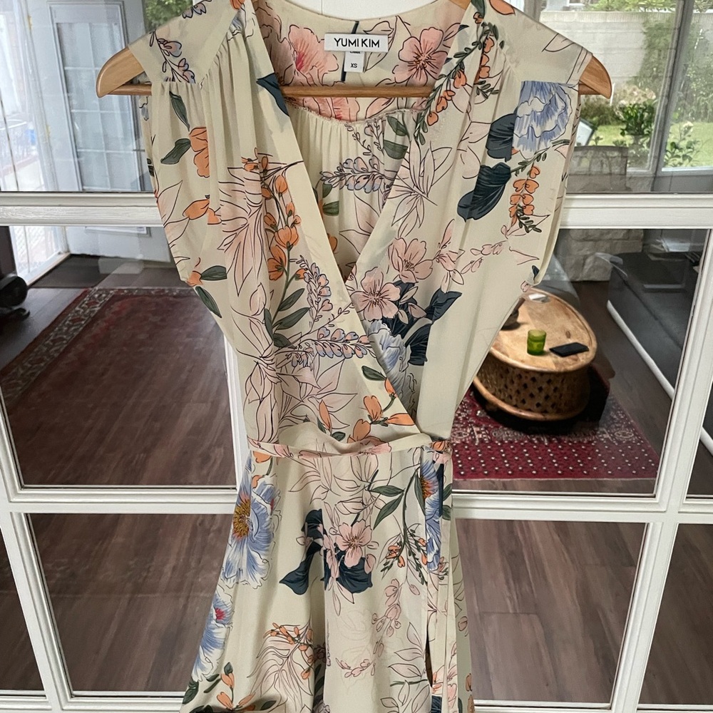 Yumi Kim Soho Mixer wrap dress Floral Cream Dress
